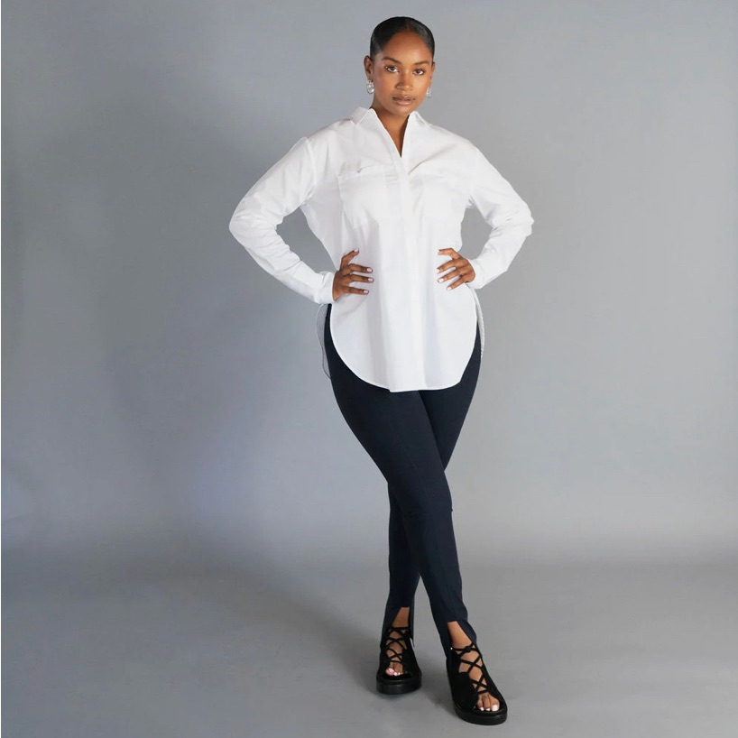 Epoque Evolution Button Down Shirt White M Solid